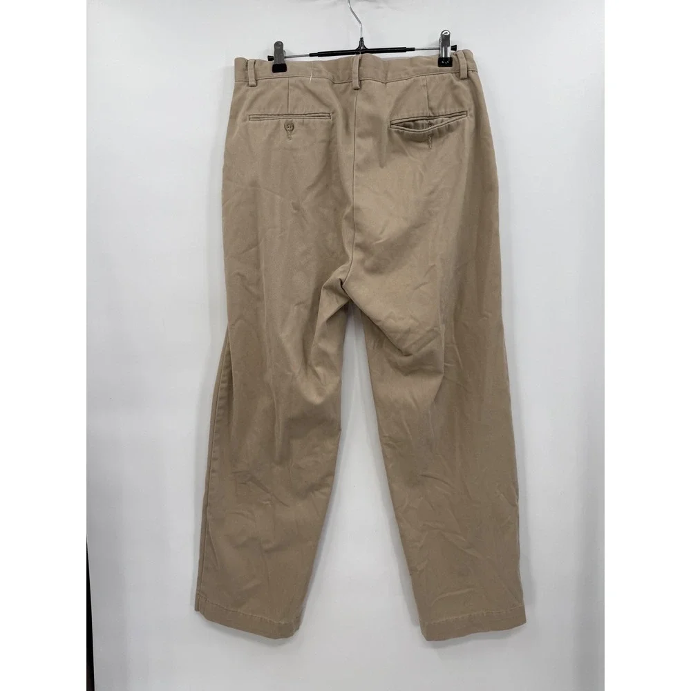 Polo Ralph Lauren 32x28‎ Chinos M Khaki Tan Straight Leg Flat Front Chino Pants